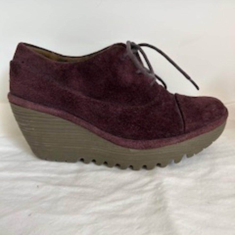 Rare Fly London, Suede, Lace Up Wedges, Size 35